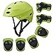 KUYOU Kids Protective Gear, Helmet Knee Pads and Elbow Pads Set with Wrist Guard Skateboard Accessories for Rollerblading Skateboard Cycling Skating Scooter.