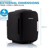 Subcold Classic4 Mini Fridge Cooler & Warmer 4 Litre AC USB Black view 6