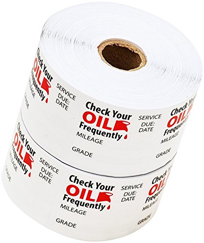 Parts Flix OCS-1000 Clear Premium Quality Oil Change Stickers Static Cling, 1000 Pack - Thumbnail 3