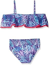 Jantzen Girls 'Tropicana pompón de dos piezas bikini