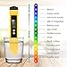 Digital PH Meter, VANTAKOOL PH Meter 0.01 PH High Accuracy Water Quality Tester with 0-14 PH Measurement Range for Household Drinking, Pool and Aquarium Water PH Tester Design with ATC (yellow)