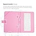 Yuntab 10.1 Inch Universal Android Tablet Keyboard Case-Fantastic USB Keyboard and Premium PU Leather Case Stand Cover (Pink)