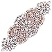 Crystal Applique Small Size with Rhinestones in Rose Gold for Wedding Dress Decoration or Headpieces Garters