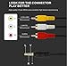 QiCheng&LYS 3.5 mm to RCA AV Camcorder Video Cable,3.5mm Male to 3RCA Male Stereo Audio Video AUX Cable for Smartphones,MP3, Tablets,Speakers,Home Theater - 3.5mm Straight 1m