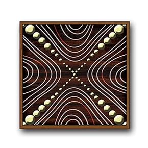 Framed Canvas Wall Art for Living Room, Bedroom Indian Tribe Totem Theme Canvas Prints for Home Decoration Ready to Hang - 16x16 inches