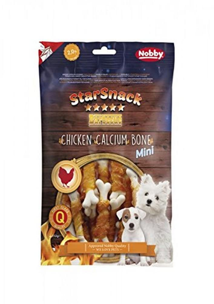 Nobby StarSnack Barbecue Mini Chicken Calcium Bone, 113 g