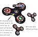 Spinner Fidget Toy,Laser Fine Print Stress Reducer Portable Tri-Spinner Anti-Anxiety 360 Spinner Relieves ADHD Anxiety EDC Hand Spinner,Drop Test,Mute Bearing(Charm of Black)