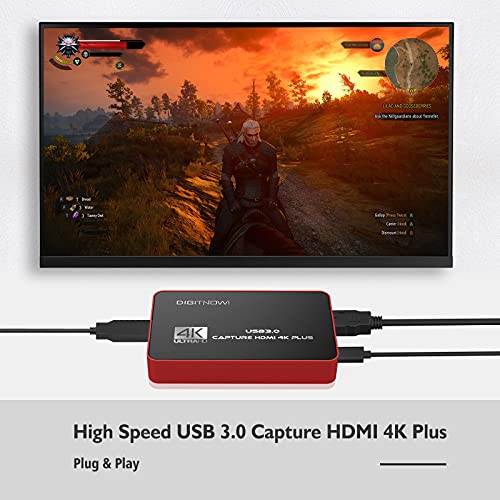 DIGITNOW! 4K Video Capture Karte - USB 3.0 Für Gaming & Streaming