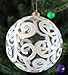 SLEETLY 28pk White Ornaments for Christmas Tree Holiday Xmas Decorations, Shatterproof Plastic 3.15 Balls, Icicles and Snowflakes
