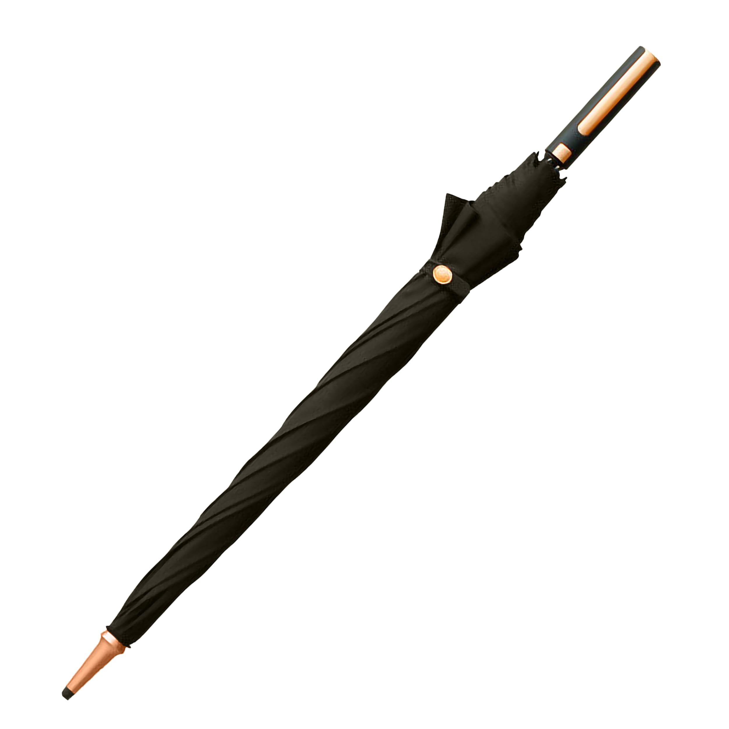 Lemon Pie Products Navy Windproof Umbrella – 122cm Large Canopy, Fibreglass Ribs, Automatic Open, UV Protection, Strong Stick Umbrella for Heavy Rain