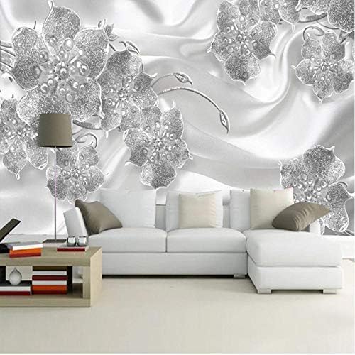 贈呈 カスタム写真モダンファッションシルクダイヤモンドジュエリー花壁画3d壁紙家の装飾寝室リビングルームテレビ背景壁 450x300cm