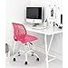Pink Office Task Adjustable Desk Chair Mid Back Home Children Study Chair