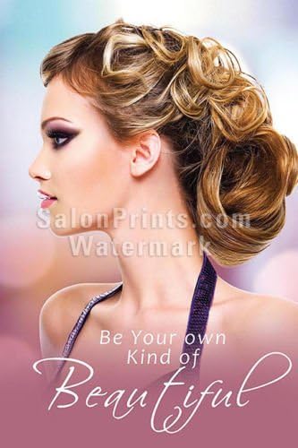 Amazon Com Global Printing Services Hair Salon Poster Beautiful Model Blonde Hair Pink Blue Background Quote Poster Hsd 111 32in X 48in Mesh Vinyl See Through Posters Prints