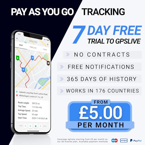 REWIRE 104N 4G Magnetic GPS Vehicle Tracker – Portable 24/7 Real-Time Vehicle Tracker for Car, Truck, Van | Easy to Install | Up to 21 Day Tracking Battery Life | Low-Cost Monthly Subscription