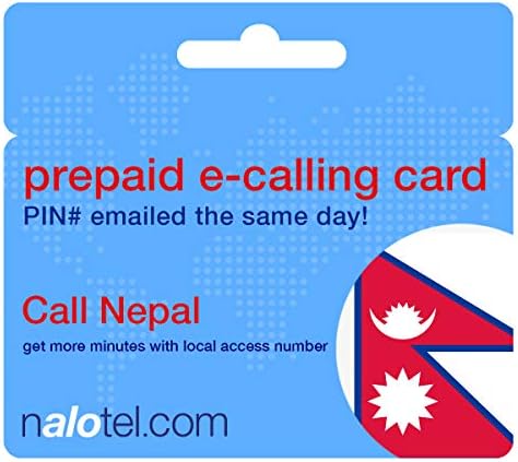 Prepaid Phone Card - Cheap International E-Calling Card $15 for Nepal with Same Day emailed PIN, no Postage Necessary