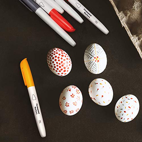 Permanent Markers, 30 Colored Fine Point Permanent Marker Pens, Works