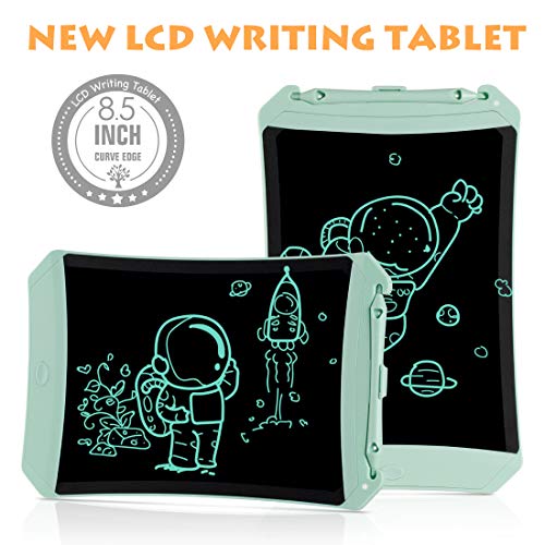 KOKODI LCD Writing Tablet 8.5 Inch, Drawing board Doodle Board with Lock Function, Erasable Reusable Electronic Doodle Pads Writing Board Gift for Kids and Adults at Home,School and Office (Green)