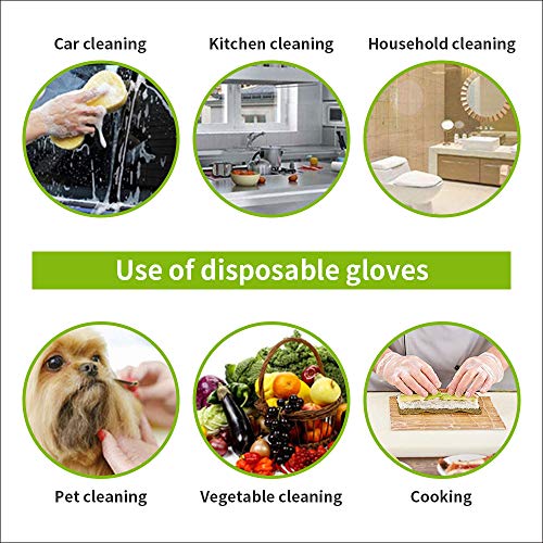 Clear Vinyl Gloves, Powder&Latex Free Disposable Glove,Non Allergy for