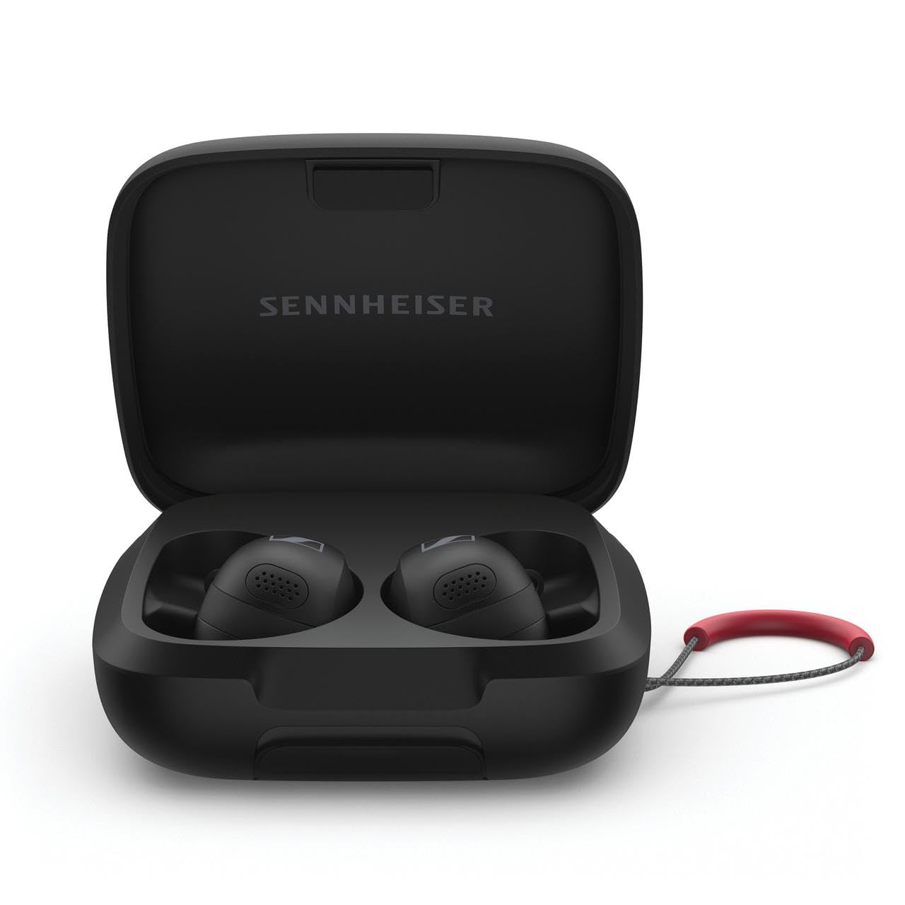 Sennheiser Momentum Sport – Kabelloser Bluetooth-Kopfhörer mit Fitness-Tracking, ANC, IP55, 24h Akku, Touch-Control – In-Ear Sport Earbuds für Training – Schwarz