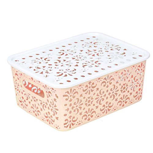 Storage Box,Toponly Clothes Laundry Plastic Container Organizer Storage Basket Box Bin (Fashion Beige) Storage Box,Toponly Clothes Laundry Plastic Container Organizer Storage Basket Box Bin (Fashion Beige)