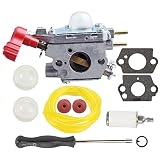 Powtol Carburetor with Screwdriver Tool for ZAMA C1U-P27 MTD 753-06288 MS2550 MS2560 MS9900 TB2040XP Craftsman Troybilt Yard Machine Trimmer Carb