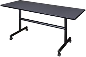 REGENCY SEATING Kobe 60" Flip Top Mobile Training Table- Grey