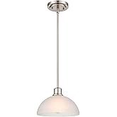 ML Lighting Amberle 1-Light Pendant Light Brushed Nickel
