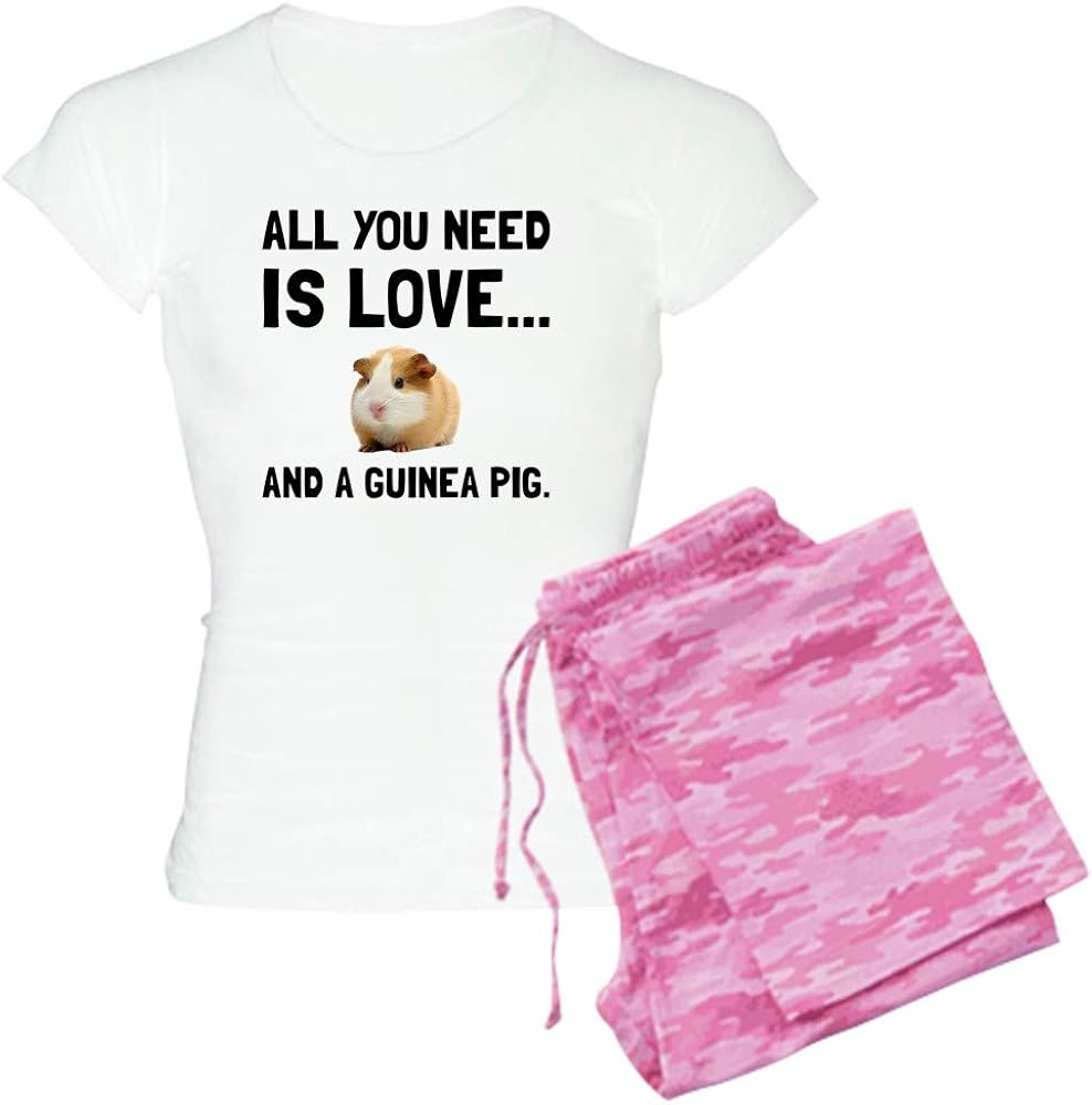 CafePress Love and A Guinea Pig Womens Pajama Set Amazon.ca Clothing
