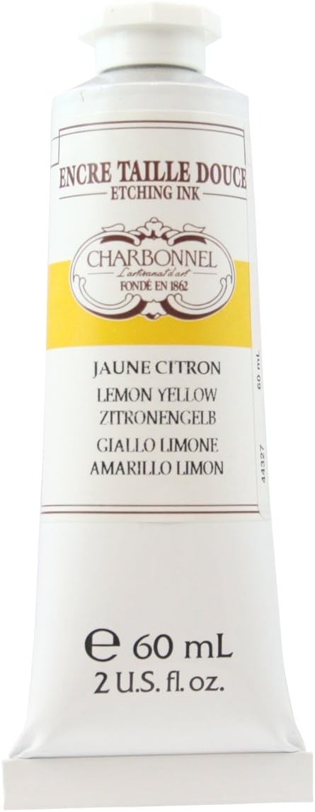 Lefranc and Bourgeois Charbonnel etching ink, lemon yellow, 60ml Tube - Kupferdruckfarbe