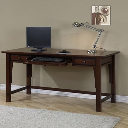Amazon Com Metro Shop Talisman 2 Drawer Writing Desk Kitchen