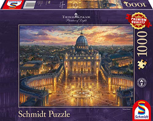 Schmidt Spiele 59628 Thomas Kinkade, Vatikan, 1000 Teile Puzzle, Bunt
