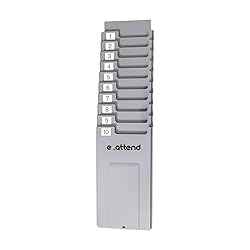 ezattend Time Cards Rack Retractable Time Card