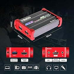 Mirabox 4K Capture Card for Nintendo Switch with