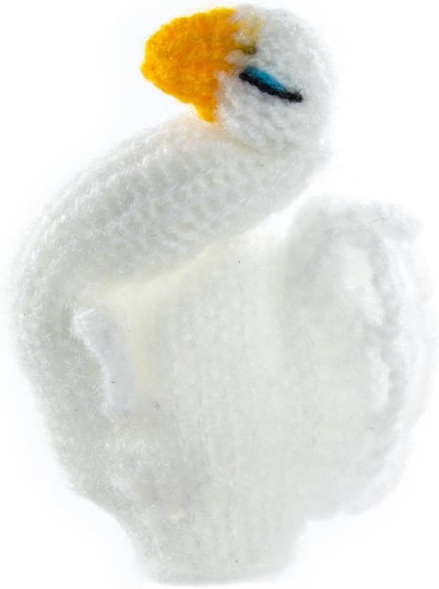 swan hand puppet