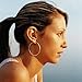 ANBALA 12 Pairs Alloy Hoop Earrings Set, Fashion Jewelry Hoop Earrings for Women, 12 Pairs a Set, 2-7.5 cm, Gold