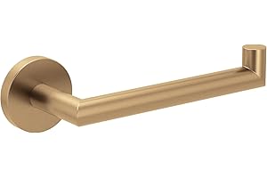 Moen Arlys Bronzed Gold Modern Single Post Toilet Paper Holder, Y5709BZG