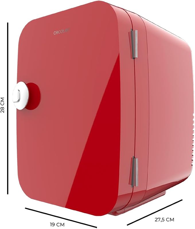 Mini Nevera Bolero MiniCooling 4L Río Red, Funcionamiento 12V-220V, Compatible coche y caravanas, Función enfriamiento y calentamiento, Rango temperatura 5-65º, Transporte fácil