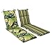 Pillow Perfect Outdoor/Indoor Tropique Peridot Chaise Lounge Cushion, Green
