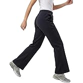 WELAKEN Girls Sweatpants for Casual & Athletic - Kids Flared Pants Bell-Bottom Trousers with Pockets