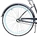 sixthreezero Women's 3-Speed Beach Cruiser Bicycle, Classic Dark Blue w/Brown Seat/Grips, 26