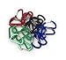 24 Bulk Mini Carabiner Keychain - Wiregate closure for simplicity, durability and security
