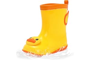 B.DUCK BABY B.Duck Kids Rain Boots for Boys Girls Waterproof Toddler Cartoon Garden Boots