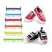 Konsait No Tie Elastic Shoelaces for Kids, No-Tie Silicone Elastic Shoe Laces for 12pcs/Kids(White)