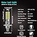 KaTur 2pcs H1 Fog Light Driving Daytime Running Lights 6000K DC 12V-24V 900 Lumens Base Super Bright 3014 78SMD Lens LED Bulbs Car Xenon White