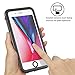 iPhone 7/ iPhone 8 Waterproof Case, Meritcase Full Body Shockproof Snowproof Dirtproof IP68 Underwater Case for iPhone 7/8(4.7 inch)-Black