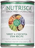 DOGSWELL 842552 12-Pack Nutrisca Turkey and Chickpea Can Food for Pets, 13-Ounce