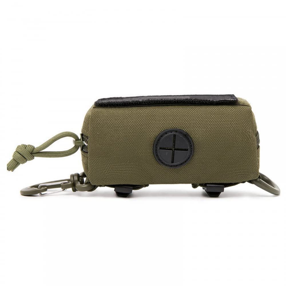 DONGKER Dog Waste Bag Dispenser, Can Hold 2 Rolls, Carabiner for Leash Walking Dogs Pets (without Poop Bag)