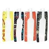 4-Pack Wine Bottles with Screw Top, Wine Accessories - Collapsible, Foldable Bottle Bag Flasks in 4 Decorative Designs, 1 Liter