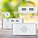 PEAKEEP Nature Sounds White Noise Sleep Sound Machine with USB Charging Port and Earphone Jack, Dual Power Supply with Electronic AC Adapter or Battery Operated