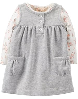 Baby Girls 2-Piece Bodysuit & French Terry Jumper Set